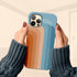 Retro Colors Rainbow Custom Name iPhone Case